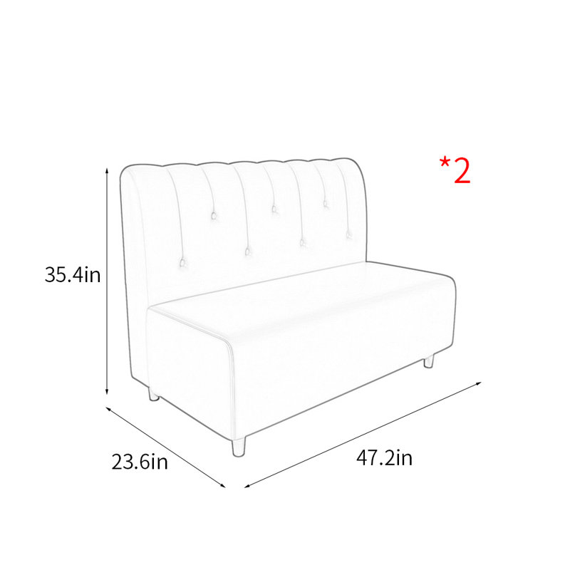 Banc rembourré en similicuir, Bleu turquoise foncé