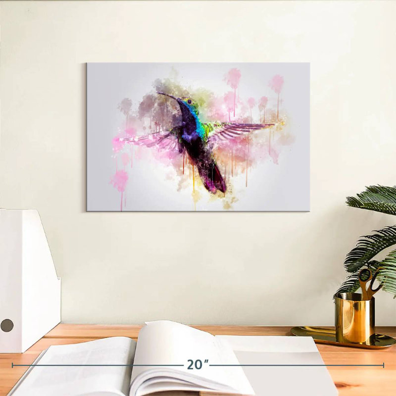 Hummingbird Coloured, H 8 po x l 12 po