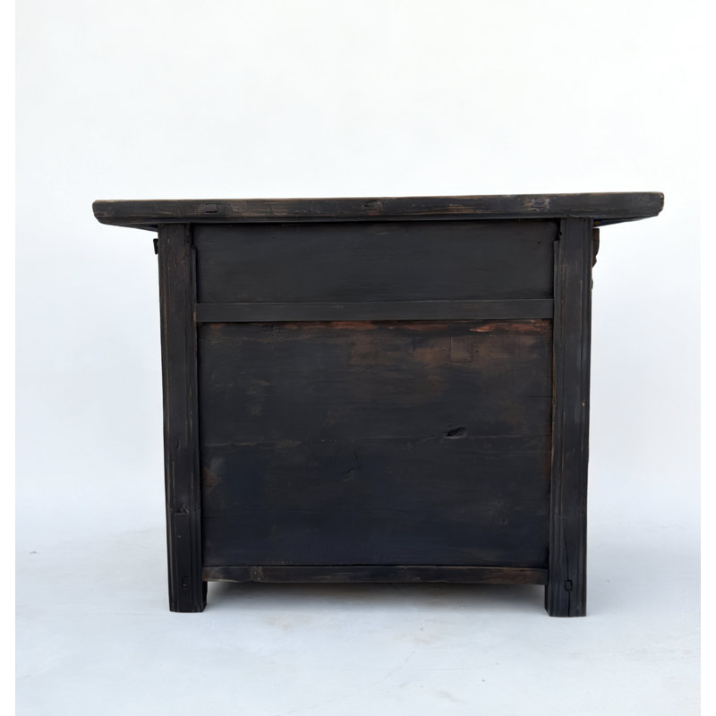 Antique Distressed Elm Altar Cabinet
