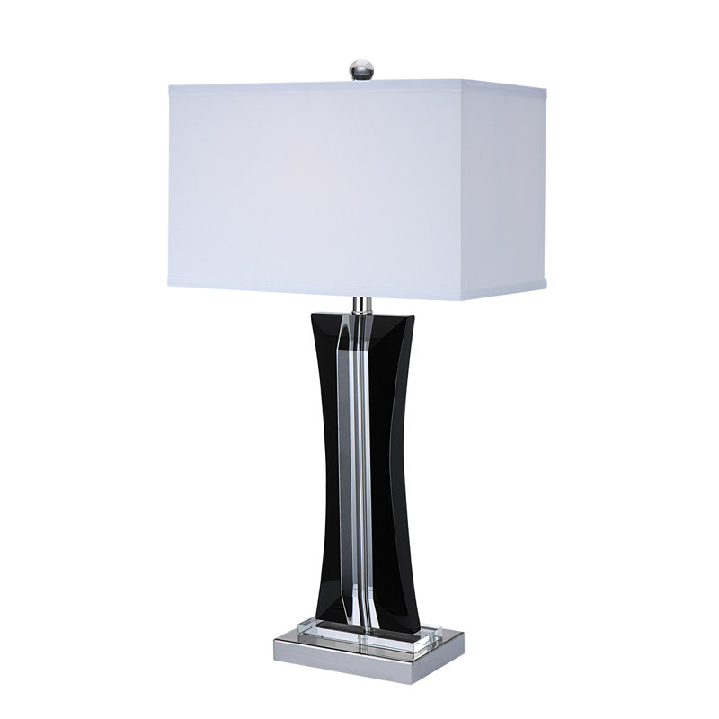 Celenia Crystal Table Lamp, Black