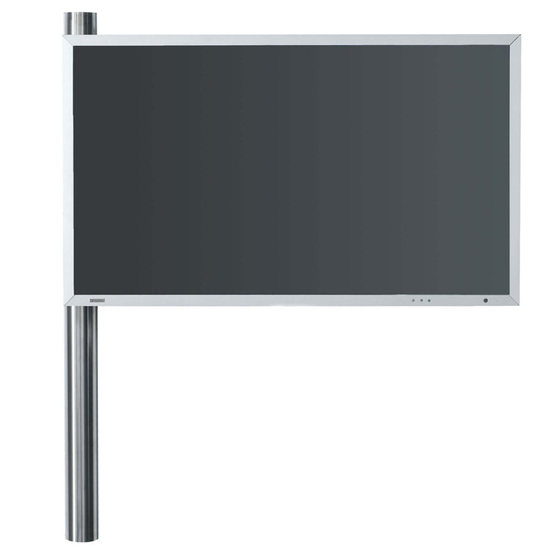 Proietti Brayden Studio Single Screen Wall Mount, Silver