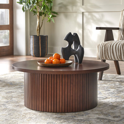 Nechama Fluted Low Profile Coffee Table by George Oliver