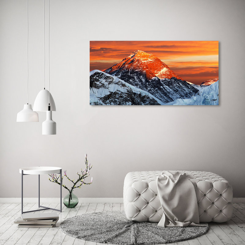 Everest Peak - No Frame Print on Canvas