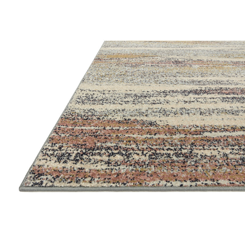 Tapis abstrait gris, Rectangle 9 pi 6 po x 12 pi 6 po