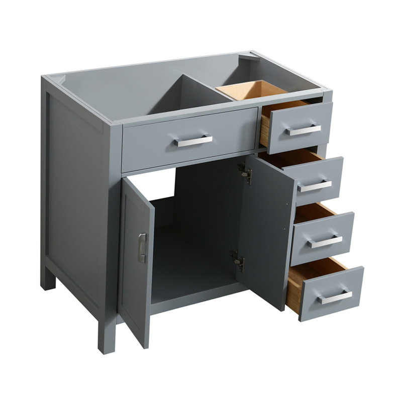 Petrel 36'' Single Bathroom Vanity Base Only, Gray