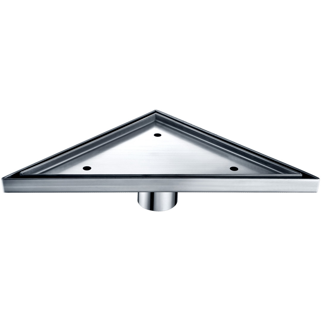 Colorado River Series Stainless Steel Triangle Corner Floor Shower Drain  Dawn USA