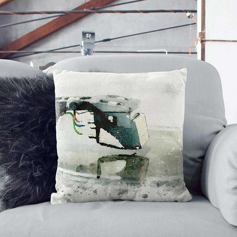 Square Throw Cushion, 40cm H x 40cm W x 15cm D