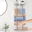Porte-serviettes mural, porte-serviettes mural de 30 pouces avec tablette en métal-94586141