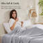 Couverture pour lit simple en rayonne de bambou gris-111619981-111619983
