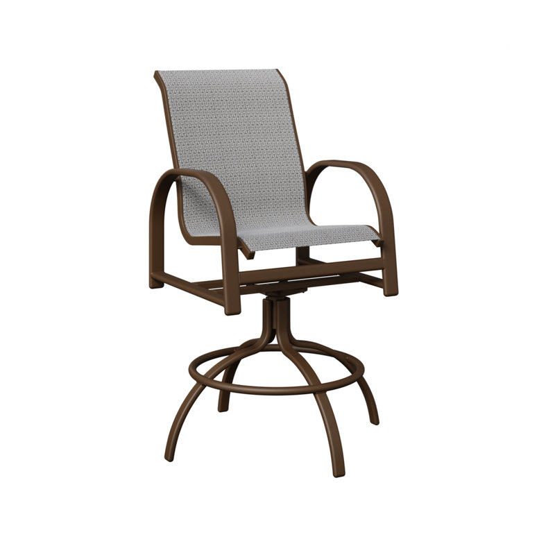 Chaise berçante pivotante Berlin Gardens Murphy Slings, Corbeau Jazzy, Filon de bois mesquite