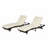 Outdoor Wicker Long Reclining Chair Set of 2-124761575
