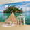 Papier peint adhésif auto-adhésif moderne pour la chambre à coucher avec pont en bambou Sea Tropical Island