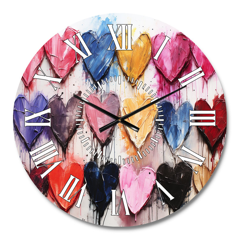 Horloge murale Pop Art, Médium