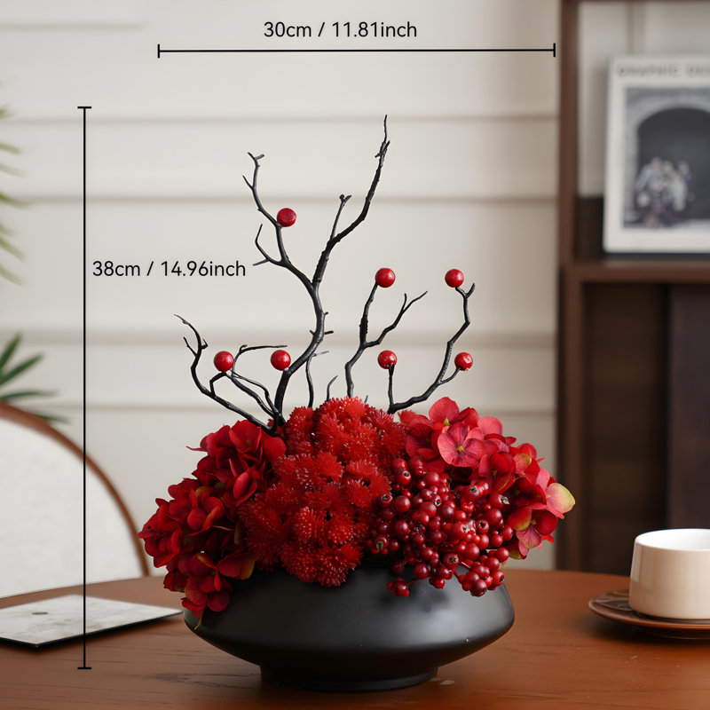 Ornements de fleurs simulées
