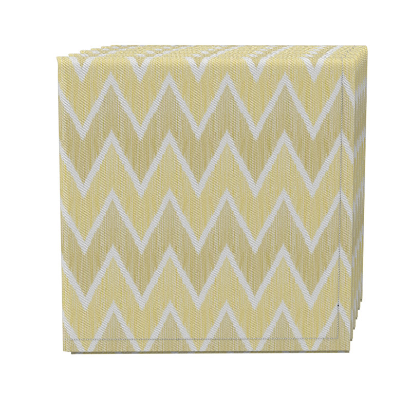 Rectangular Chevron Cotton Twill Tablecloth