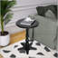 Table d'appoint à piédestal rond en bois 15,75 pouces, table de chevet vintage pour salon et chambre à coucher-361935283