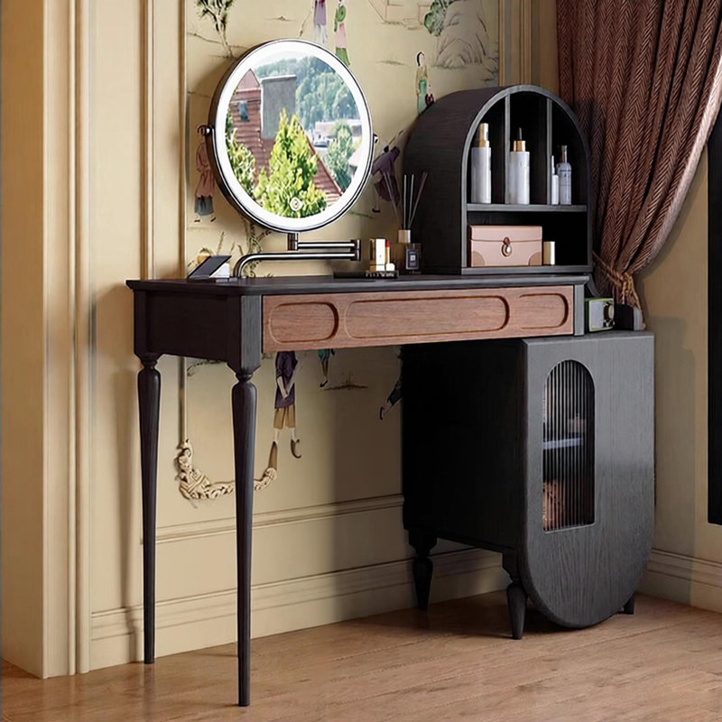 Retro minimalist telescopic makeup table