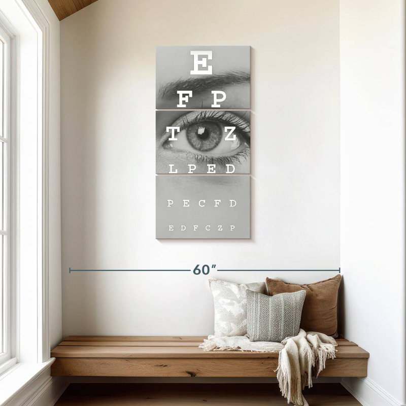 Eye Test Chart, 44" H x 21" W