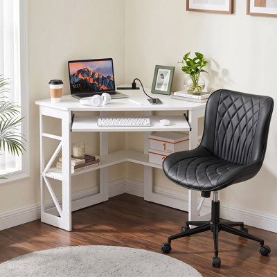 Ensemble de bureau et de chaise Birchie, bureau ergonomique moderne pour la chambre d'étude