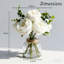 Roses artificielles dans un vase avec de l'eau artificielle pour la table de salle à manger, décoration de maison et de restaurant-1381826404