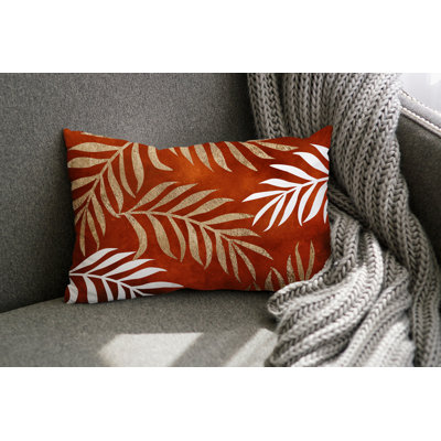Floral Outdoor Reversible Throw Pillow