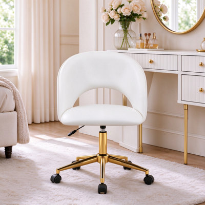 Chaise de travail rembourrée à hauteur ajustable