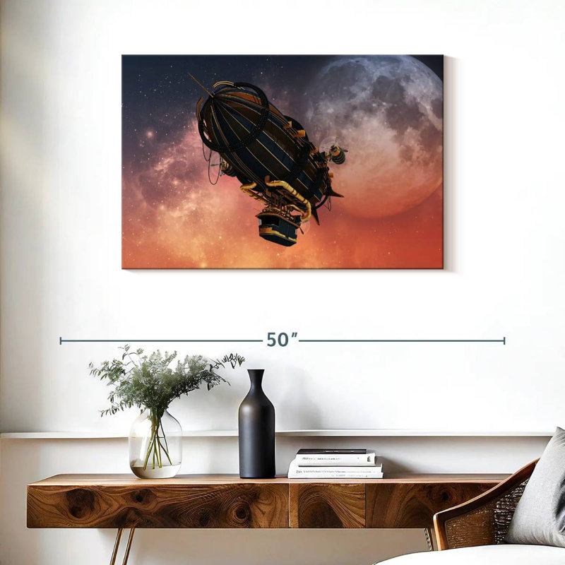 Mehar Steampunk Zeppelin, H 24 po x l 36 po