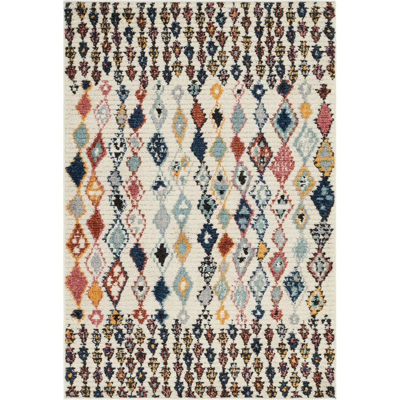 Victorville Abstract Indoor Rug, Rectangle 4' x 6'