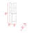 Linen Cabinet, Two Interior  Shelves, Two Open Shelves, Single Door-2011895375