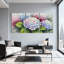 Hydrangea, impression sur toile à motif floral sur toile, ensemble de 3-764571316