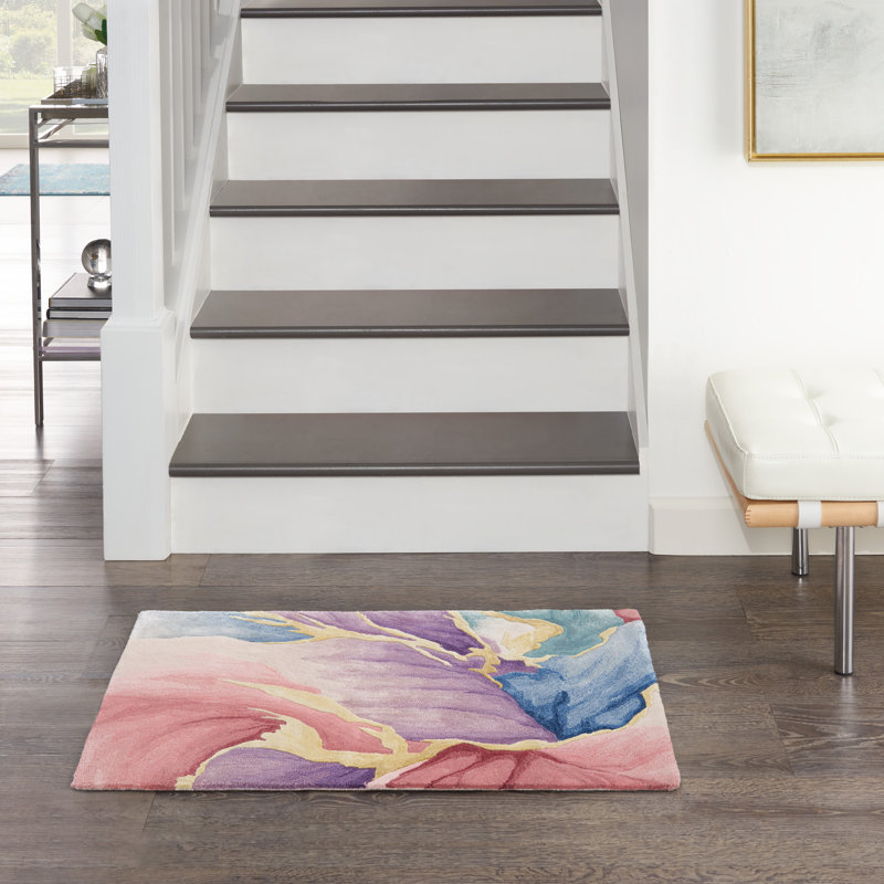 Viscose Abstract Indoor Rug, Rectangle 2' x 3'