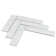 Statuario 2" x 8" Herringbone Porcelain Mosaic Tile