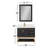 Rea 36" Single Bathroom Vanity Set With Grain White Composite Stone Countertop With Mirror-1445015294-1445015169