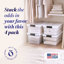 Bac de rangement avec couvercles Homz-71007991-71007990-97291501