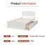 Lit plateforme simple en bois avec 2 tiroirs-1896806486