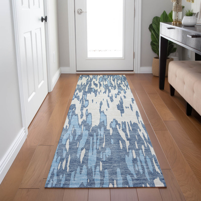 Aleighna Area Rug with Non-Slip Backing, Runner 2'3" x 7'6"