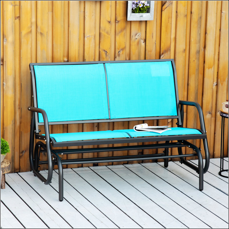 Banc d'extérieur pour 2 personnes, Bleu