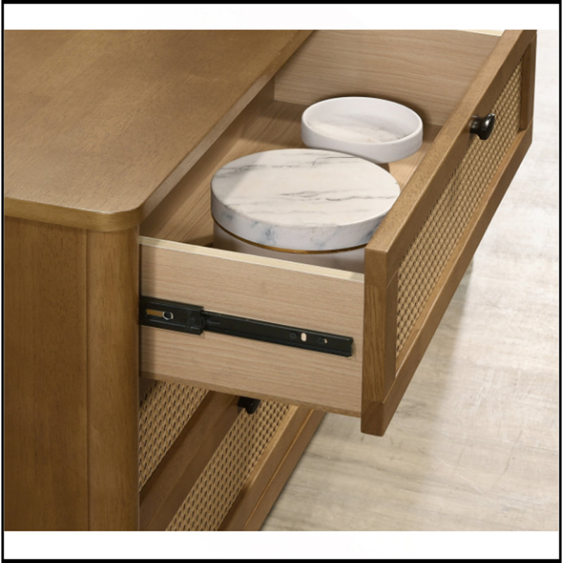 Commode 6 tiroirs avec miroir Vichy