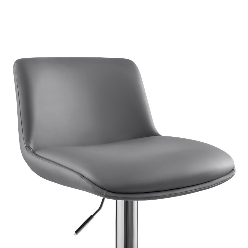 Akinori Swivel Adjustable Height Stool, Dark Gray, 3