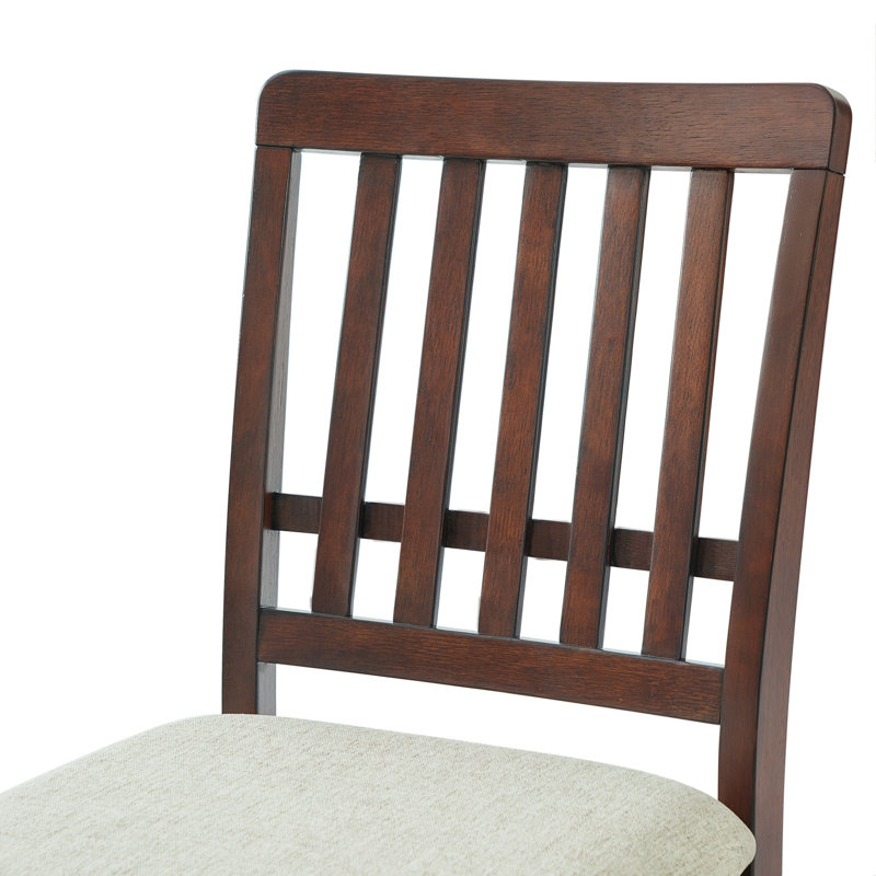 Ensemble de table de salle à manger 3 pièces pour 2 personnes, 1 table de salle à manger pliante en bois + 2 chaises rembourrées, conception compacte pour les petits appartements et les salles à manger