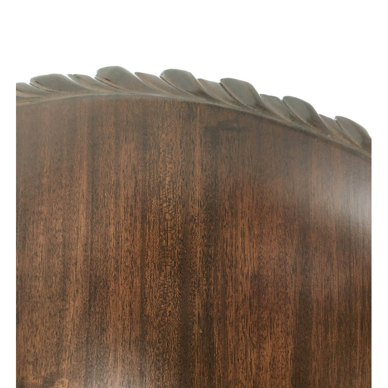 Chippendale Solid Wood Pedestal End Table