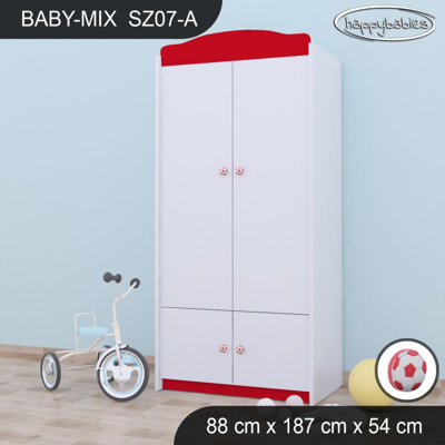 Baby 4 Door Wardrobe