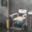 Chaise de douche multifonctionnelle mobile pour toilette