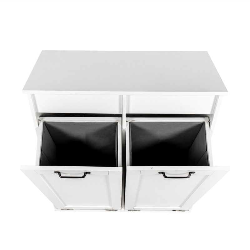 Laundry Cabinet with 2 Removable Liner Bags