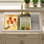 Évier de cuisine à cuve simple à cuve en quartz de 33 po x 22 po Quartz