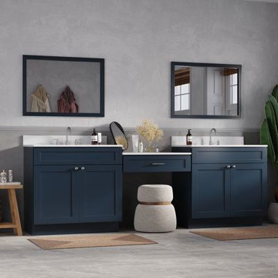 103'' Double Bathroom Vanity with Quartz Top