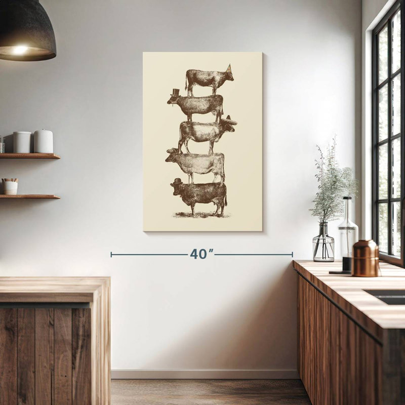 Ketti Cow Cow Nuts, 39" H x 26" W
