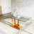 Tempered Glass Top  Dining Table-1676177246