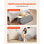 Banc de rangement ovale avec repose-pieds, banc de lit pliable en molleton pliant, coffre pliant avec repose-pieds et grand espace de rangement