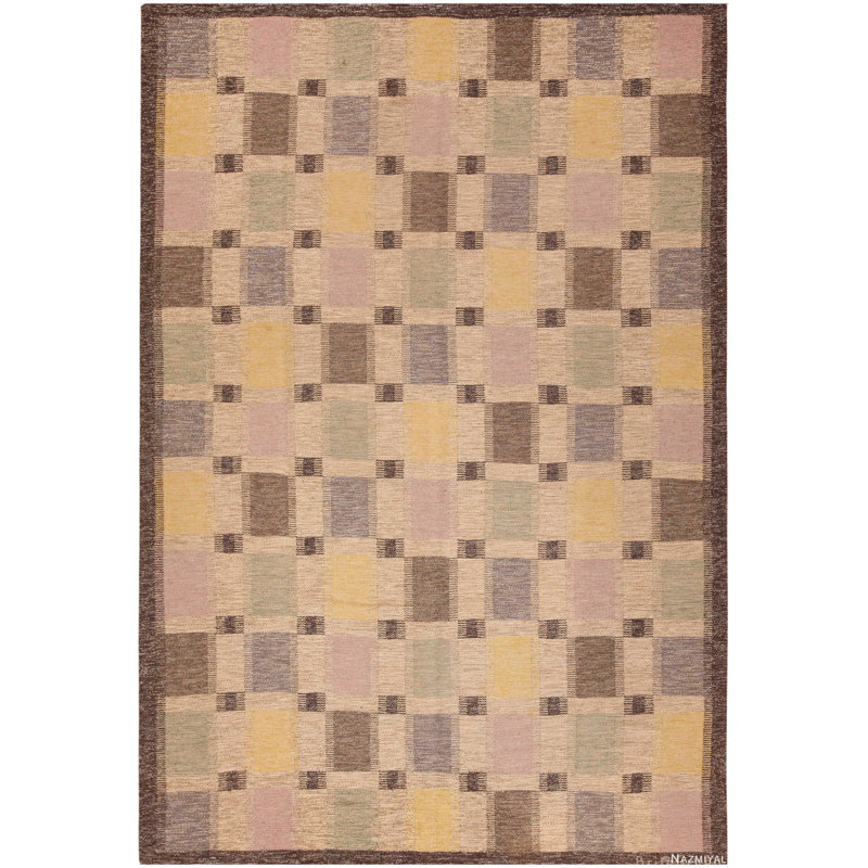 Kilim rétro suédois rétro signée Brita Grahn